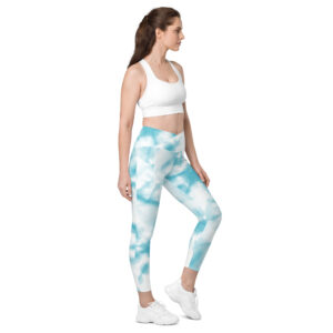 Leggins de cintura cruzada con bolsillos
